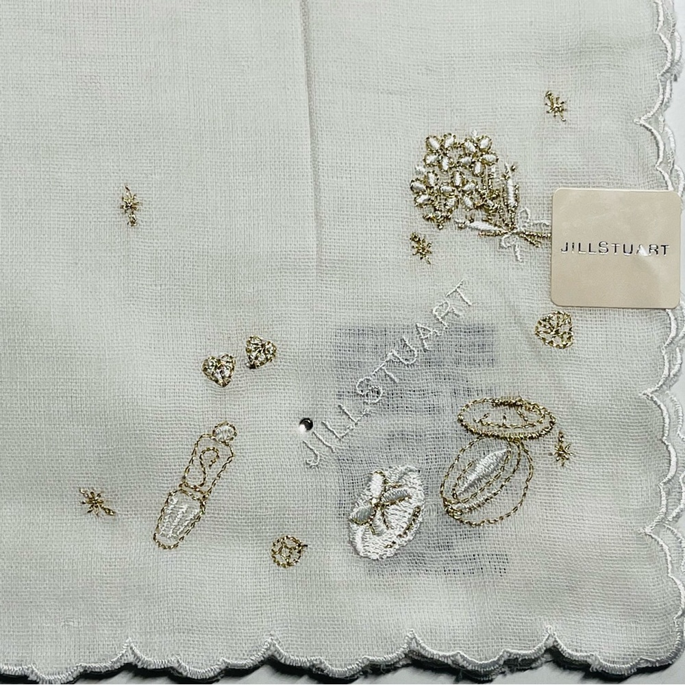 Jillstuart handkerchief 18 x 18 inches Cotton Wedding hanky